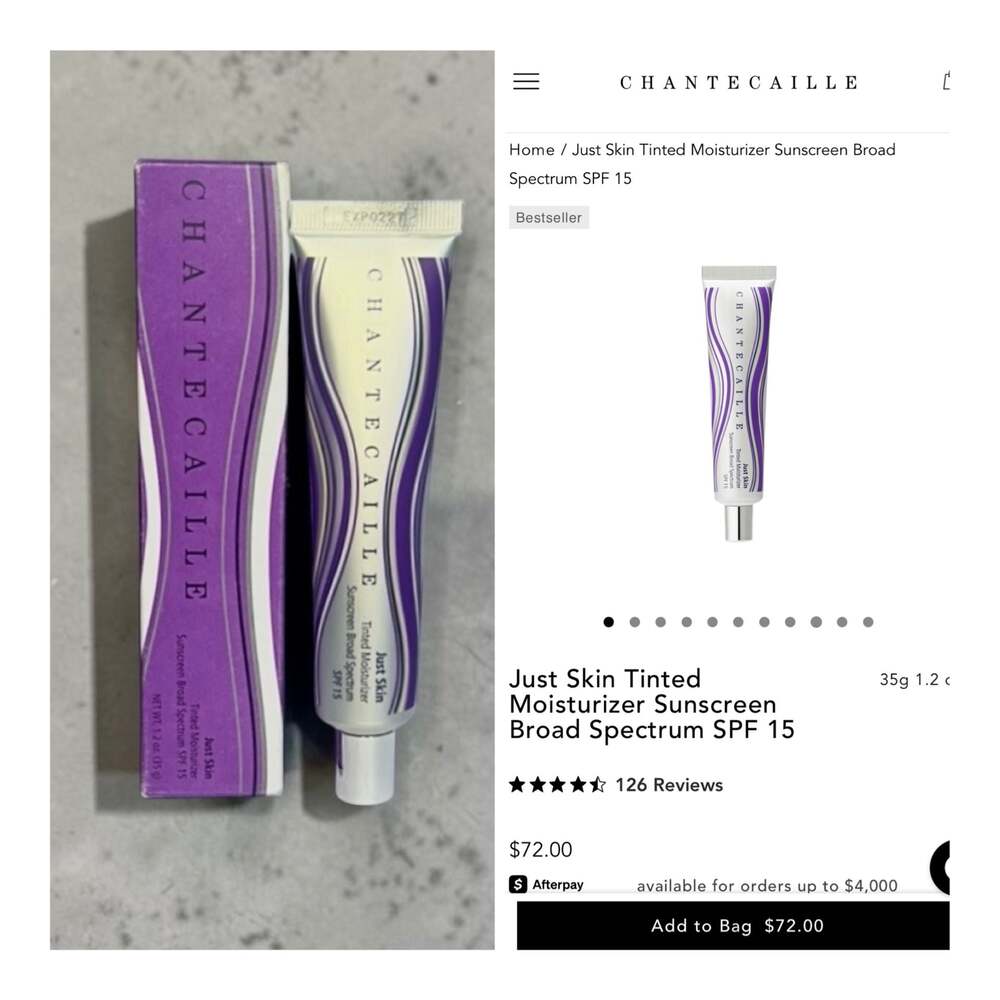 Chantecaille Just Skin Tinted Moisturizer SPF 15 in shade Bliss! NIB. MSRP $72.